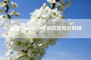 朔州2020年消防员报名时间