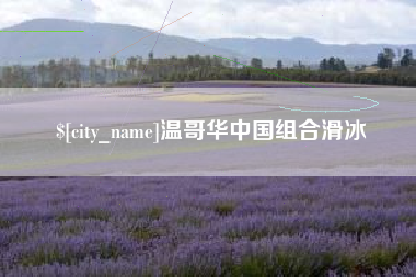 朔州温哥华中国组合滑冰