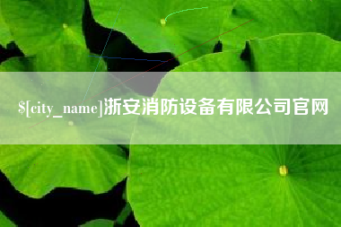 朔州浙安消防设备有限公司官网
