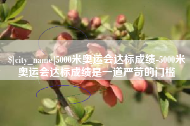 朔州5000米奥运会达标成绩-5000米奥运会达标成绩是一道严苛的门槛