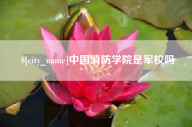 朔州中国消防学院是军校吗