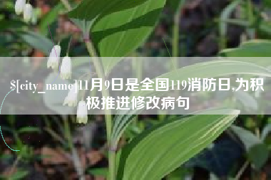 朔州11月9日是全国119消防日,为积极推进修改病句