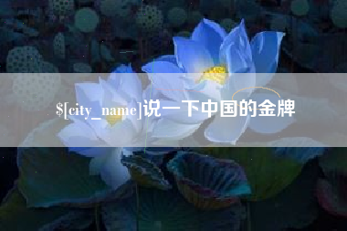 朔州说一下中国的金牌