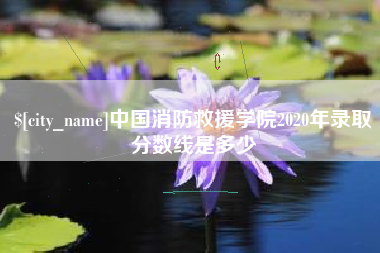 朔州中国消防救援学院2020年录取分数线是多少