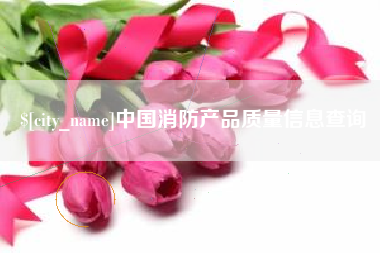 朔州中国消防产品质量信息查询