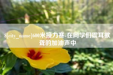 朔州600米接力赛-在同学们震耳欲聋的加油声中
