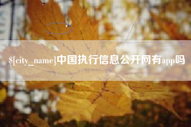 朔州中国执行信息公开网有app吗