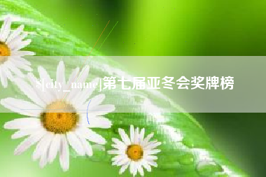 朔州第七届亚冬会奖牌榜