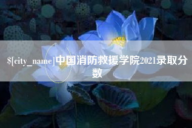 朔州中国消防救援学院2021录取分数