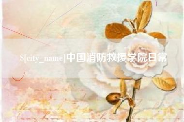 朔州中国消防救援学院日常