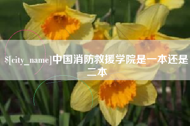 朔州中国消防救援学院是一本还是二本