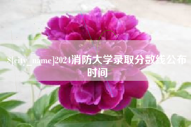 朔州2024消防大学录取分数线公布时间