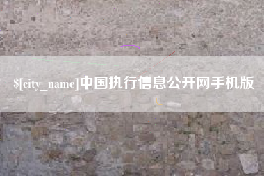 朔州中国执行信息公开网手机版