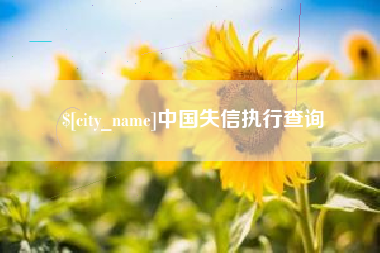 朔州中国失信执行查询