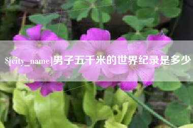 朔州男子五千米的世界纪录是多少