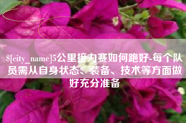 朔州5公里接力赛如何跑好-每个队员需从自身状态、装备、技术等方面做好充分准备