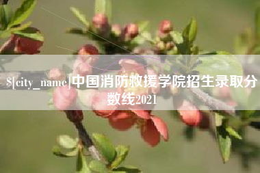朔州中国消防救援学院招生录取分数线2021