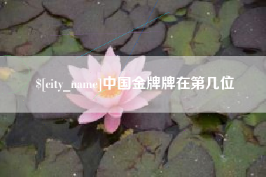 朔州中国金牌牌在第几位