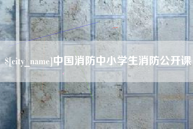 朔州中国消防中小学生消防公开课