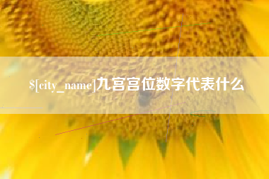 朔州九宫宫位数字代表什么