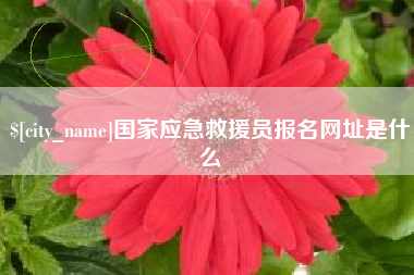 朔州国家应急救援员报名网址是什么