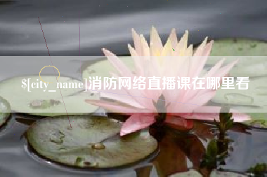 朔州消防网络直播课在哪里看
