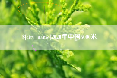 朔州2020年中国5000米