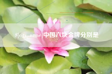 朔州中国六块金牌分别是